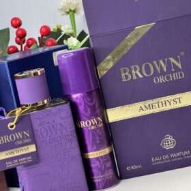 80ml Brown orchid amethyst with deo spray