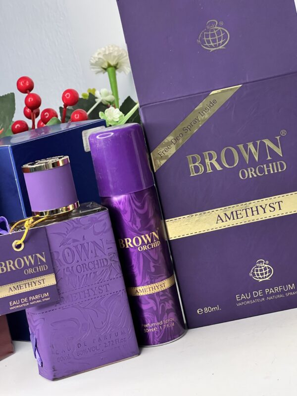 80ml Brown orchid amethyst with deo spray