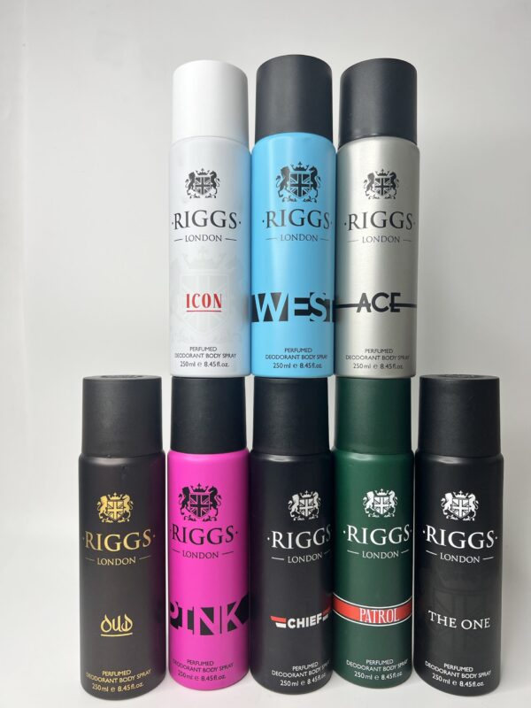 250ml Riggs body spray