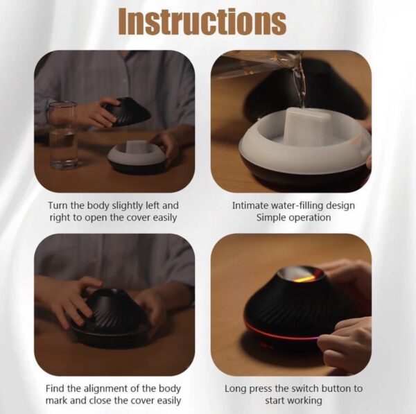 130ml Mini Flame diffuser - Image 3