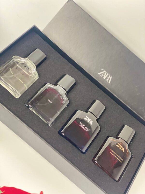Zara 4 in one Dubai perfume set black