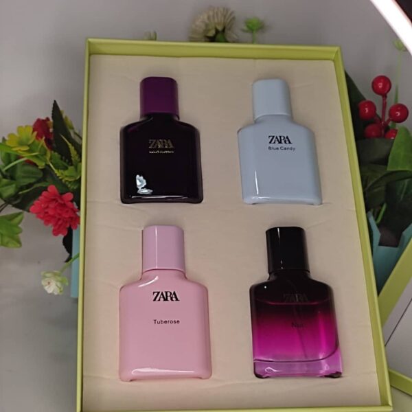 Zara 4 in one Dubai perfume set lemon