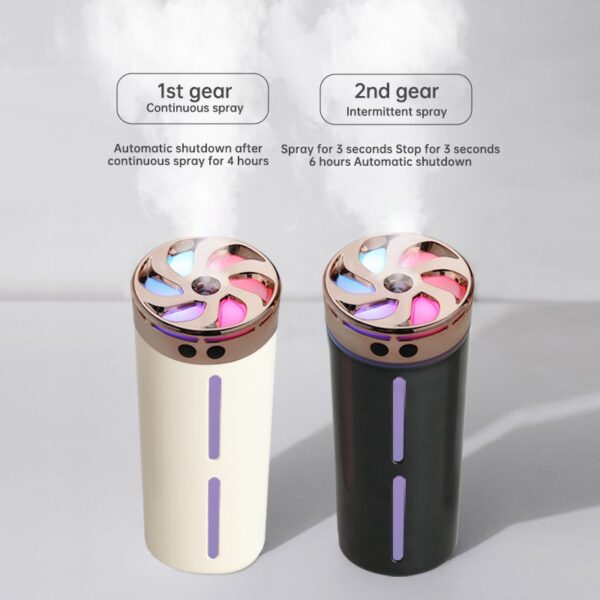 Rechargeable Humidifier Dazzle colour cup car diffuser 260ml diffuser - Image 2